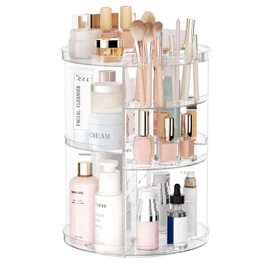 Adjustable Rotating Makeup Organizer