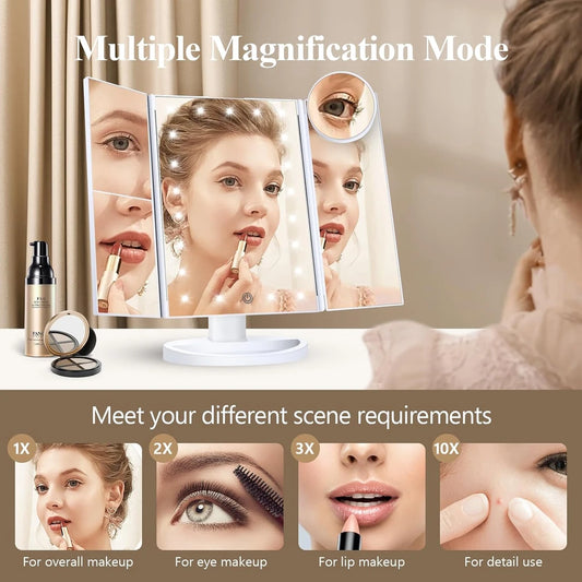 HUONUL Trifold Vanity Mirror